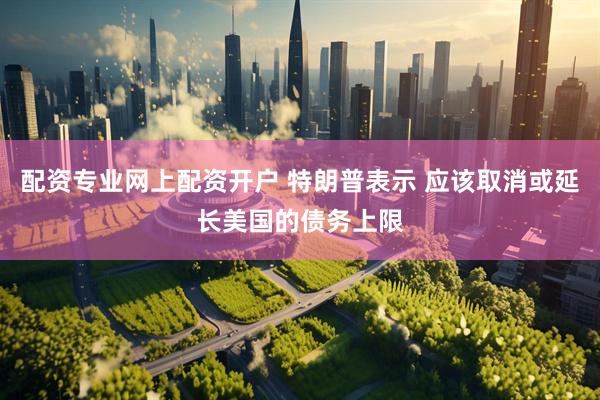 配资专业网上配资开户 特朗普表示 应该取消或延长美国的债务上限