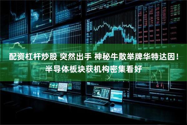 配资杠杆炒股 突然出手 神秘牛散举牌华特达因！半导体板块获机构密集看好